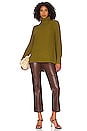 view 4 of 4 Turtleneck Shaker Pullover Sweater in Fir