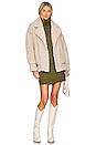view 4 of 4 Turtleneck Cableknit Sweater Dress in Olive