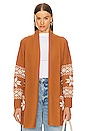 view 1 of 5 Shiloh Southwestern Cardigan in Toasted Almond