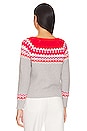 view 3 of 4 Jen Fair Isle Pullover Sweater in Medium Heather Grey Multi