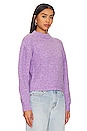 view 2 of 4 Fass Boucle Puff Sleeve Pullover Sweater in Purple Rose