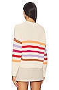 view 3 of 4 Ida Button Shoulder Rib Pullover Sweater in Cream Multi