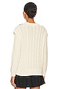 view 3 of 4 Nia Shoulder Trim Pullover Sweater in Cream Multi