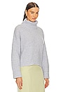 view 2 of 4 Vida Boucle Turtleneck Pullover Sweater in Sea Wave