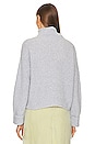 view 3 of 4 Vida Boucle Turtleneck Pullover Sweater in Sea Wave