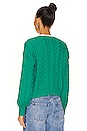 view 3 of 4 Brooke Allover Cable Cardigan in Kelly Green