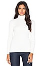 view 1 of 3 Solid Rib Turtleneck Sweater in White Cap