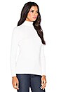 view 2 of 3 Solid Rib Turtleneck Sweater in White Cap