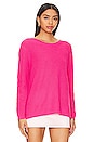 view 2 of 4 Emma Crewneck Sweater in Shocking Pink