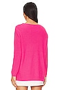 view 3 of 4 Emma Crewneck Sweater in Shocking Pink