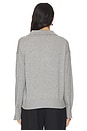 view 3 of 4 Maddi Johnny Collar Pullover in Smoke Grey