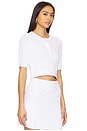 view 2 of 4 Brenda Cropped Cardigan in Bleach White