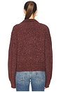 view 3 of 4 SUÉTER COM BOTÕES FRONTAIS HENLEY in Oxblood