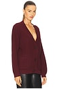 view 2 of 4 Celeste Cardigan in Oxblood