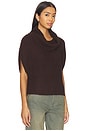 view 2 of 4 Cate Sleeveless Turtleneck Sweater in Coffee Bean