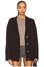 view 1 of 4 Miller Oversized Cardigan in Coffee Bean