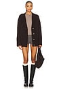 view 4 of 4 Miller Oversized Cardigan in Coffee Bean