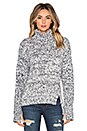 view 1 of 4 Printed Tape Yarn Turtleneck Sweater in Black Combo