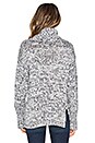 view 3 of 4 Printed Tape Yarn Turtleneck Sweater in Black Combo