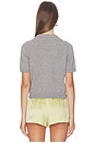 view 4 of 4 Veronika Argyle Sweater Tee in Grey Pearl Combo
