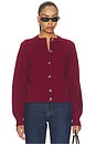 view 1 of 4 CARDIGAN CON MANGAS RAGLAN ESME in Dark Cherry