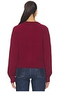 view 4 of 4 CARDIGAN CON MANGAS RAGLAN ESME in Dark Cherry