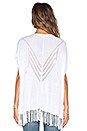 view 3 of 4 Fringe Poncho in Bleach White