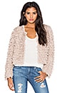 view 1 of 3 x REVOLVE Crop Fringe Jacket in Buff