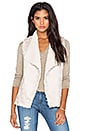 view 1 of 4 Reversible Faux Shearling Vest in Natural Cream