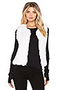 view 1 of 3 Rabbit Fur Vest in White Cap