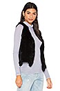 view 2 of 4 GILET SANS MANCHES EN FOURRURE DE LAPIN in Black