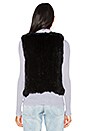 view 3 of 4 GILET SANS MANCHES EN FOURRURE DE LAPIN in Black