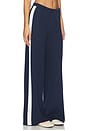 view 1 of 6 Merritt Drawstring Striped Wide Leg Pant in Dark Blue Combo
