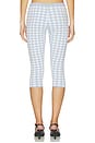 view 4 of 6 Betty Pull On Gingham Capri in Blue Heron Combo