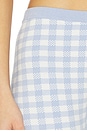 view 6 of 6 Betty Pull On Gingham Capri in Blue Heron Combo