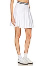 view 2 of 4 Larissa Pleated Tennis Skirt in Bleach White Multi