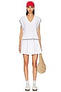 view 4 of 4 Larissa Pleated Tennis Skirt in Bleach White Multi