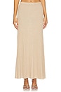 view 1 of 6 Eloise Lurex Maxi Pleated Skirt in Gilded Beige