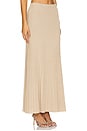 view 2 of 6 Eloise Lurex Maxi Pleated Skirt in Gilded Beige