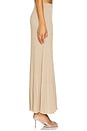 view 3 of 6 Eloise Lurex Maxi Pleated Skirt in Gilded Beige