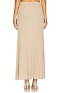 view 4 of 6 Eloise Lurex Maxi Pleated Skirt in Gilded Beige