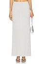 view 1 of 6 Spencer Lurex Pleated Maxi Skirt in Glacier Grey