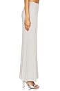 view 3 of 6 Spencer Lurex Pleated Maxi Skirt in Glacier Grey