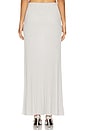 view 4 of 6 Spencer Lurex Pleated Maxi Skirt in Glacier Grey
