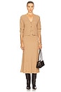 view 5 of 6 Rory Pleated Midi Skirt in Fawn Heather