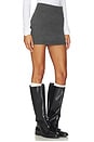 view 2 of 6 Heathered Mini Skirt in Charcoal Grey