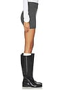 view 3 of 6 Heathered Mini Skirt in Charcoal Grey