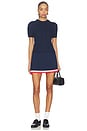 view 5 of 6 Campbell A-line Mini Skort in Dark Blue Combo