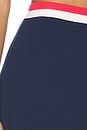 view 6 of 6 Campbell A-line Mini Skort in Dark Blue Combo