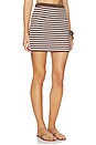 view 2 of 6 Gabriella Teddy Stripe Mini Skirt in Shaved Chocolate Combo
